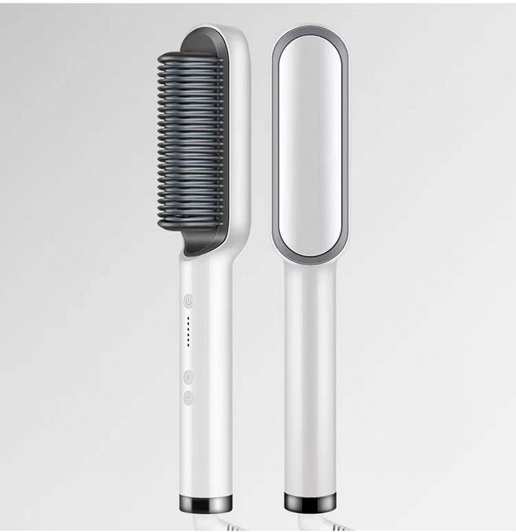 Electric Hair Brush: 2-in-1 Ionic Hair Straightener and 