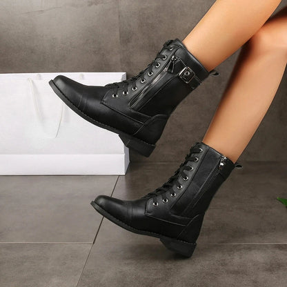 Plus Size Retro Punk Western Boots