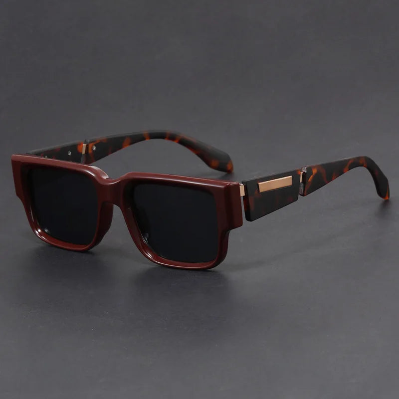 Luxe Retro Rectangular Sunglasses