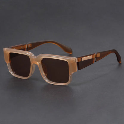 Luxe Retro Rectangular Sunglasses