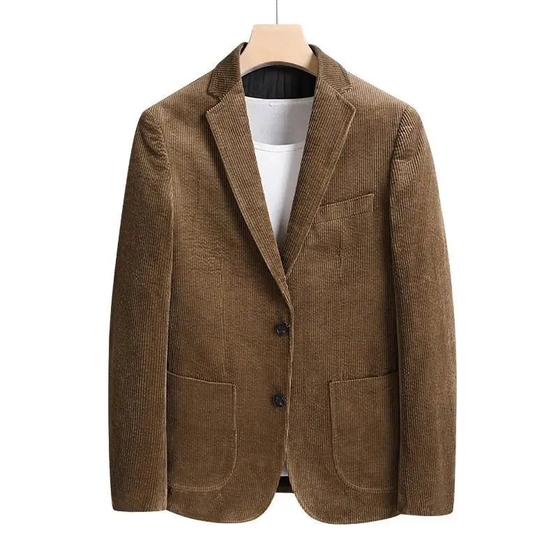 Retro Corduroy Blazer for Men - Stylish Comfort