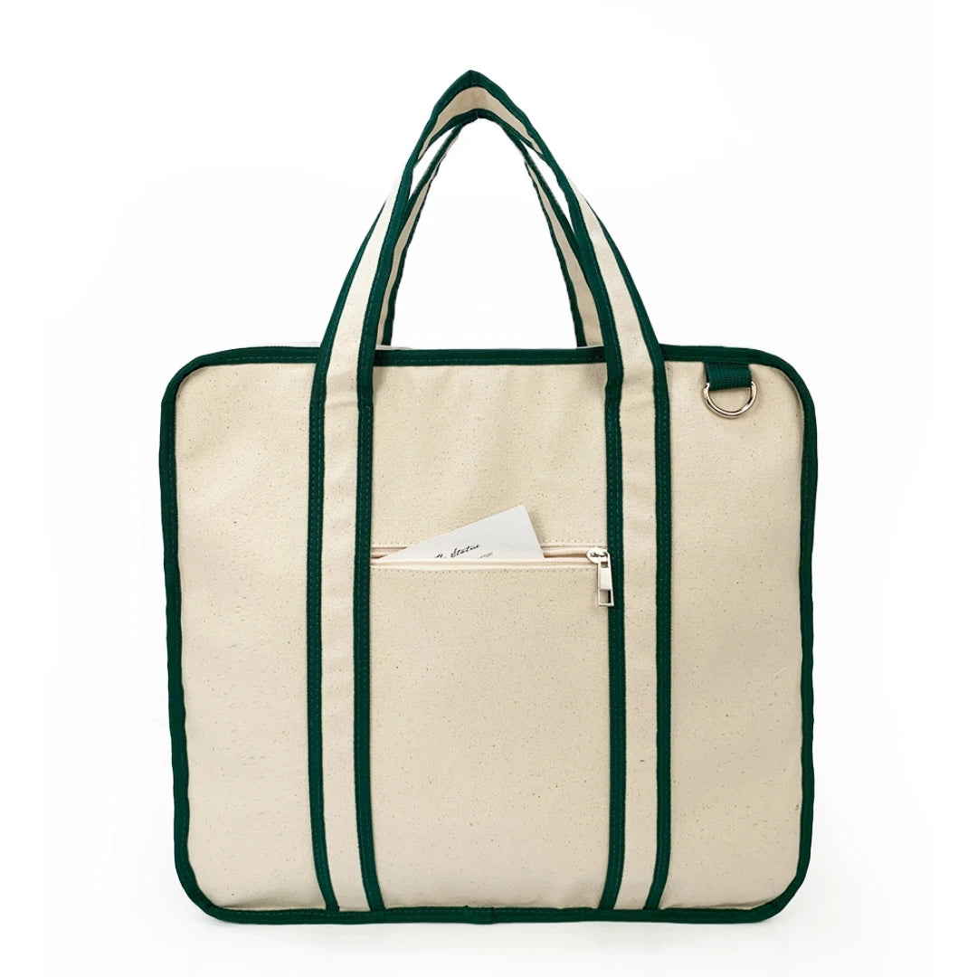 Beige Canvas Pickleball Tote for Women