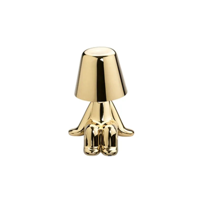 Little Golden Thinker Lamp – Chic Night Light