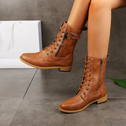 Plus Size Retro Punk Western Boots