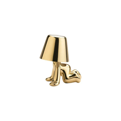 Little Golden Thinker Lamp – Chic Night Light