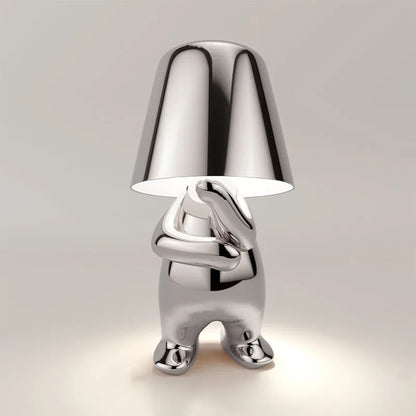 Little Golden Thinker Lamp – Chic Night Light