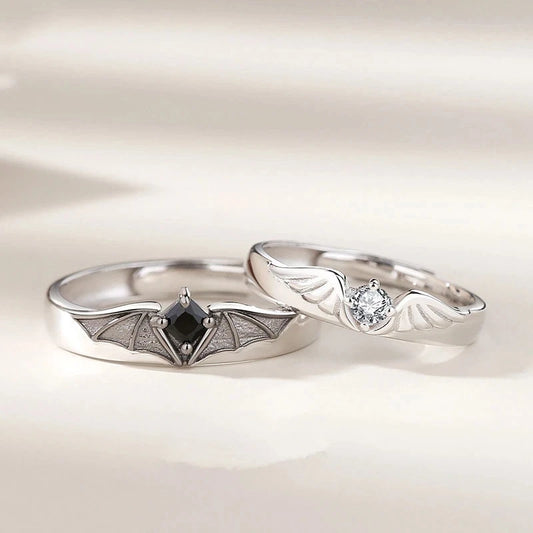 Angel & Demon Adjustable Couple Rings