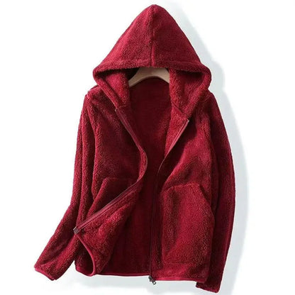 Cozy Rocker Fleece Hooded Jacket for Women