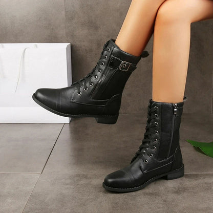 Plus Size Retro Punk Western Boots