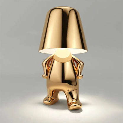 Little Golden Thinker Lamp – Chic Night Light