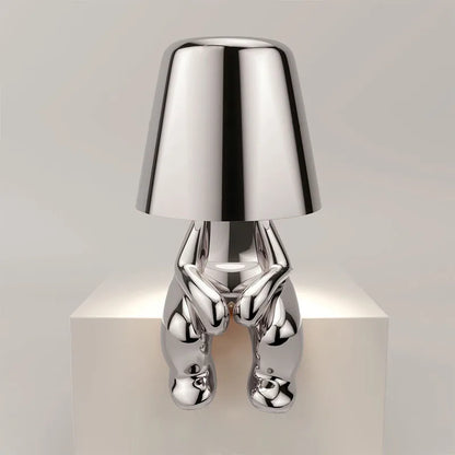 Little Golden Thinker Lamp – Chic Night Light