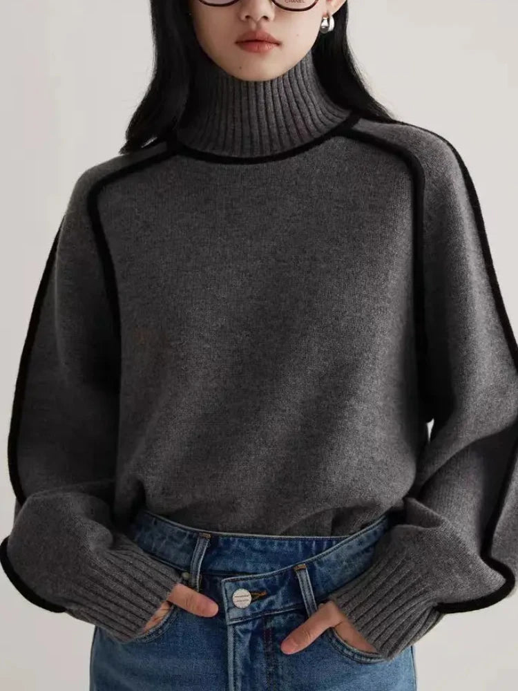 Casual Meets Office Chic in This Knitted Hoodie