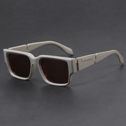 Luxe Retro Rectangular Sunglasses