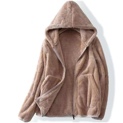 Cozy Rocker Fleece Hooded Jacket for Women