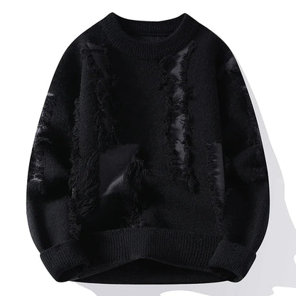 Bold Crew Neck Fashion Pullover