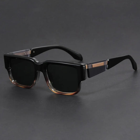 Luxe Retro Rectangular Sunglasses