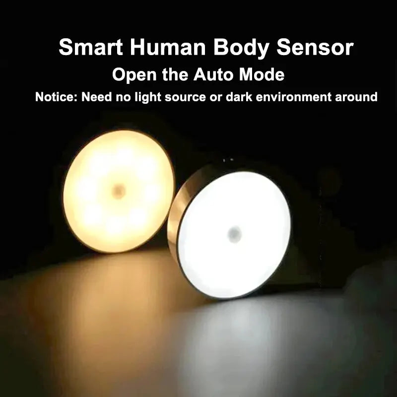 Smart LED Night Lamp with Human Sensor and USB Charging