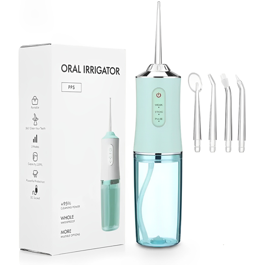 Oral Irrigator - Portable, Rechargeable Dental Water Flosser 3 Modes