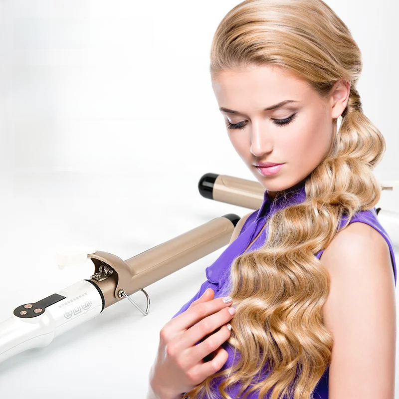 Hair Curling Roller - Professional Ceramic Curler with LCD Display